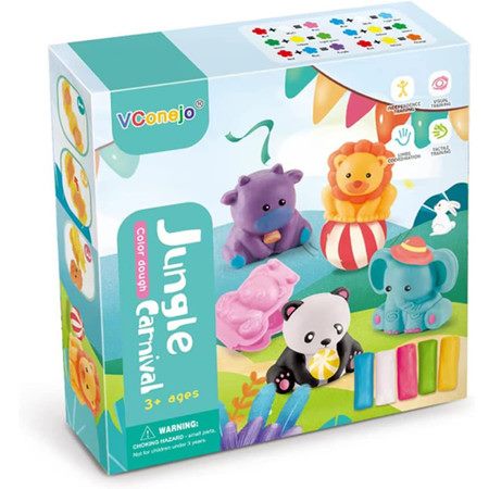 Color Dough Toys Jungle Carnival with Color Dough Set Carousel 7