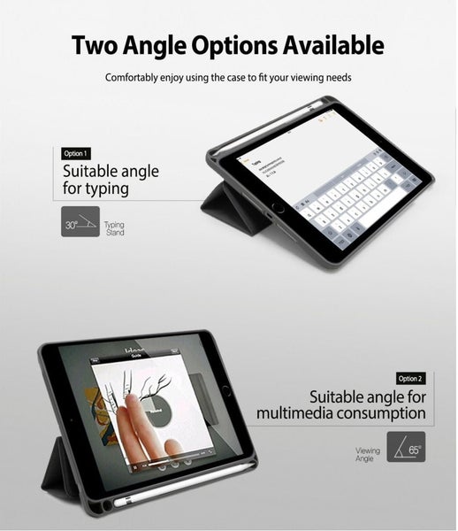 Apple iPad Mini 2019 (7.9") Smart Magnetic Flip Gray Case By Ringke Carousel 2