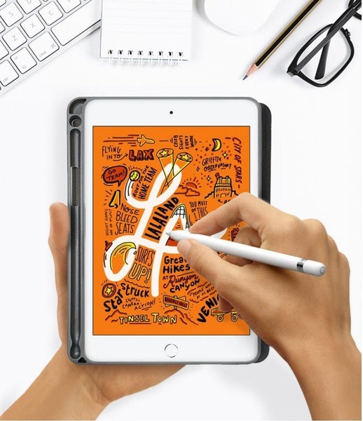 Apple iPad Mini 2019 (7.9") Smart Magnetic Flip Gray Case By Ringke Carousel 11