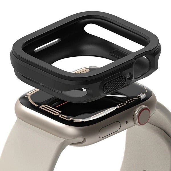 Apple Watch Series 9/8/7 (41mm) and 6/SE/5/4 (40mm) Air Sports Black Case By ... Carousel 1