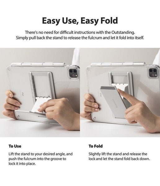 Galaxy Tab S7+ / S8+ Fusion Clear Case with Stand By Ringke Carousel 8