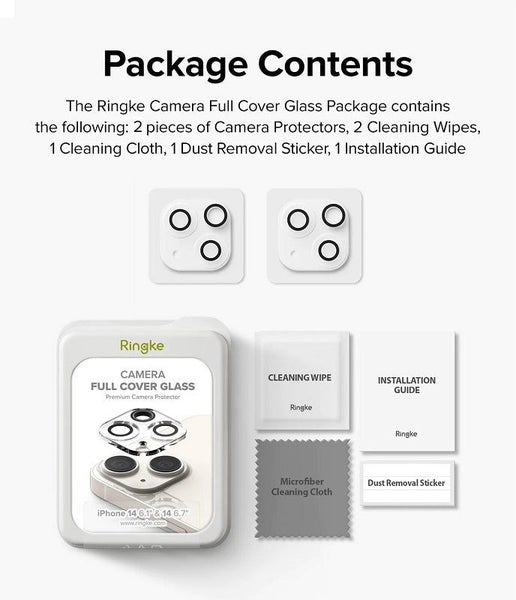 iPhone 14 / 14 Plus Camera Protector Glass 2 Pack By Ringke Carousel 12
