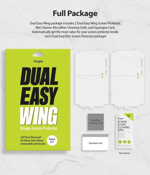 Samsung Galaxy A71 Screen Protector Dual Easy Wing Film By Ringke Carousel 2