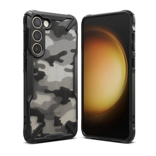 Samsung Galaxy S23 Fusion-X Design Camo-Black Case By Ringke Carousel 1