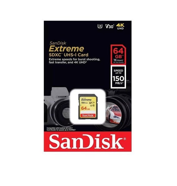 SanDisk Extreme 64GB UHS-I SDXC Memory Card Carousel 1