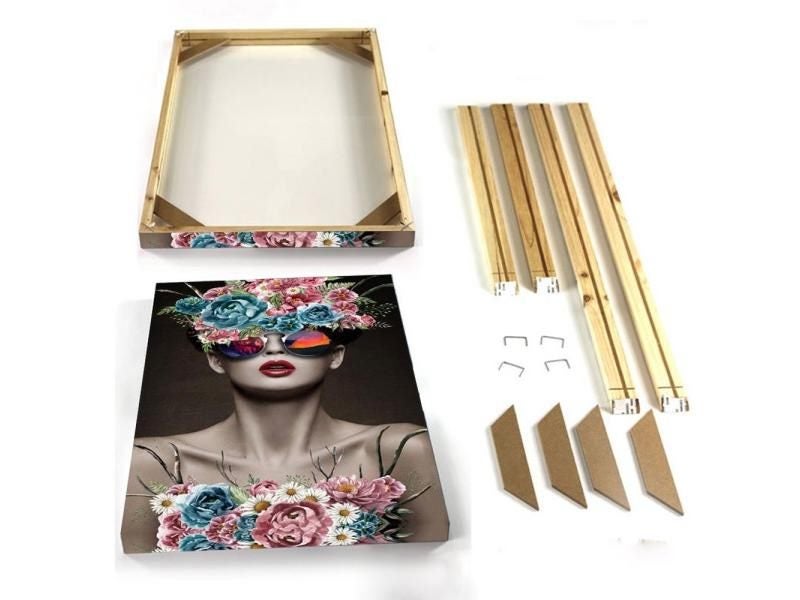 DIY Wood Frame For Stretched Canvas Paintings Ready To Hang On Wall Art Carousel 1