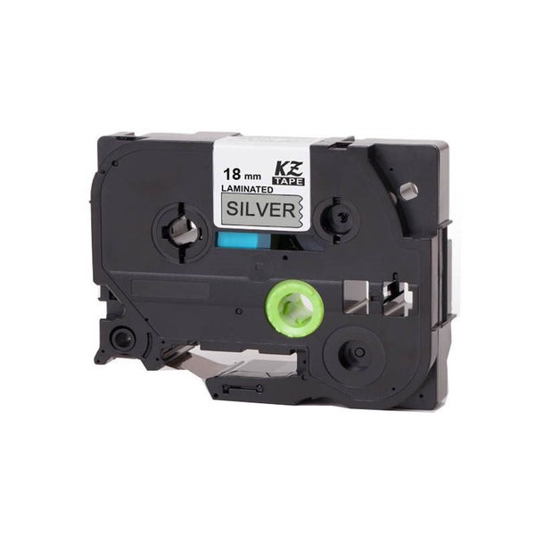 TZe-941 TZeSM941 Black On Matt Silver 18mm Laminated Label Tape Carousel 1