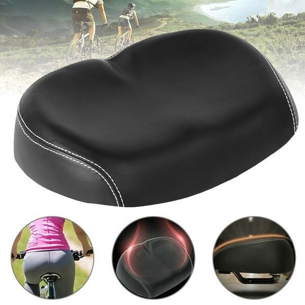 PU Bike Seats Bicycle Saddle Noseless Shock-Absorbing Cushion for MTB Road Bike Carousel 2