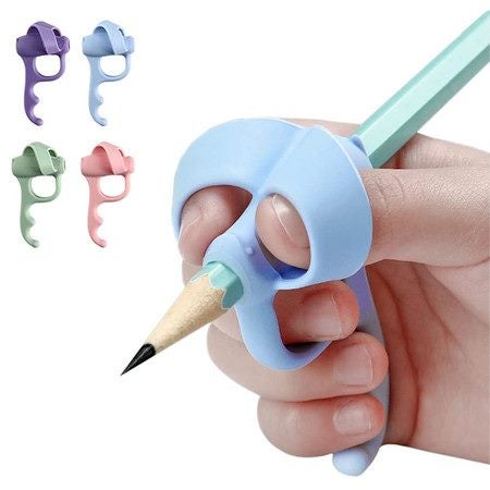 4 Pieces Pencil Grip Trainer for Left and Right Handed Handwriting Aid Tool Carousel 2
