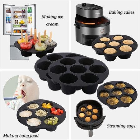 Muffin Moulds Pan Silicone Muffin Cake Baking Cup Tray Mold Carousel 1