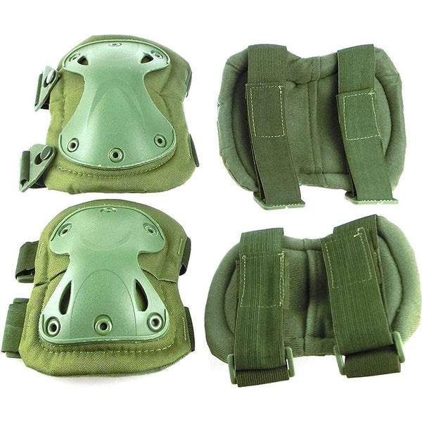Adjustable Tactical Airsoft Knee Pads Protector Set for Cycling Skate Carousel 1