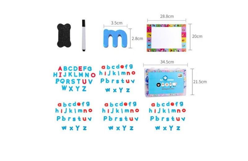 PTN 104pcs Magnetic Letters Foam Alphabet ABC Fridge Magnets Carousel 3