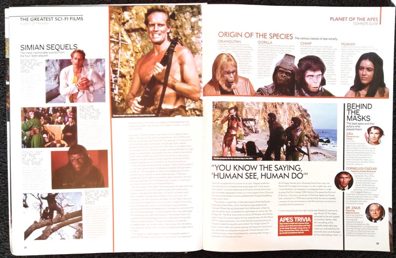 Planet of the Apes magazine clippings Carousel 1