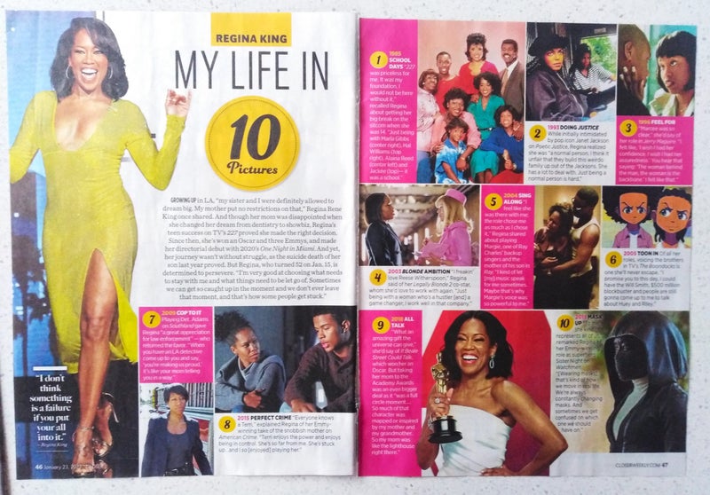 Regina King magazine clippings Carousel 1