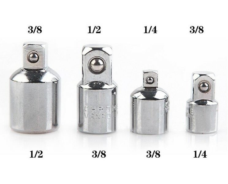 Socket Adapter Ratchet Wrench Impact Drive Reducer Tool 4PCS Carousel 1