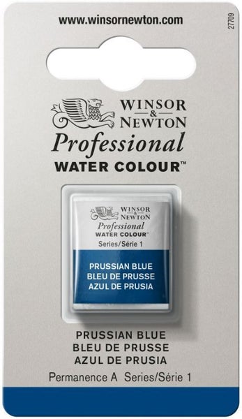 Winsor & Newton Professional Watercolour Half Pans PRUSSIAN BLUE 538 S1 Carousel 1