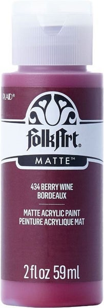 Folk Art Acrylic Paint 2oz/59ml BERRY WINE 434E Carousel 1