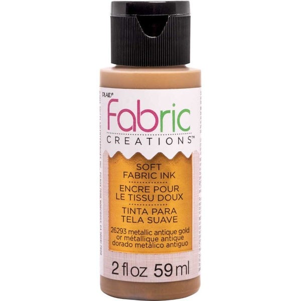 Fabric Creations Soft Fabric Ink 2oz/59ml ANTIQUE GOLD 26293 Carousel 1