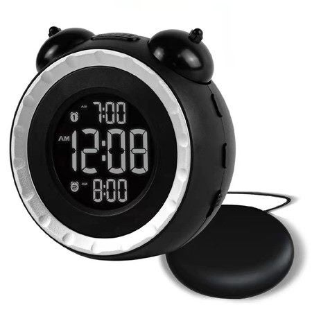 Dual Loud Bed Shaker Alarm Clock - 0-100% Dimming, Vibrating Alarm Clock Carousel 1