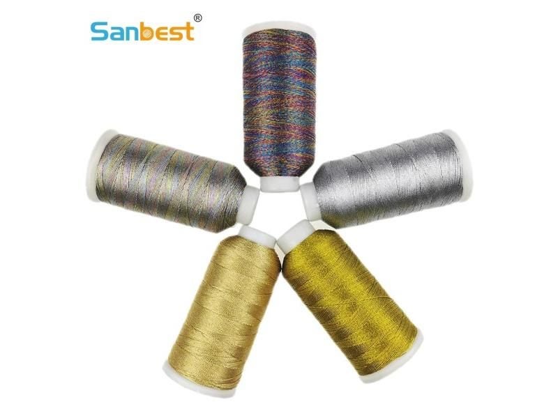 Sanbest 6 Strands Metallic Jewellery Thread Pink DIY Crafts Carousel 2