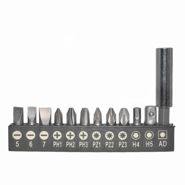 12Pcs Slot Phillips Pozi Hex Drive Socket Wrench Bits Kit With Extension Rod Carousel 1