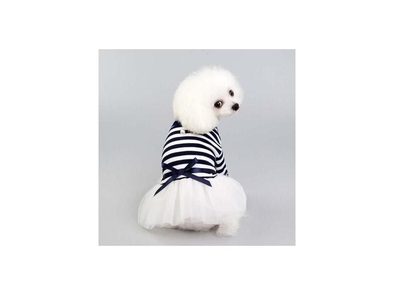 Summer Princess Pet Dress For Dogs Little Small Puppies Animal Cat Tutu Wedding Carousel 1