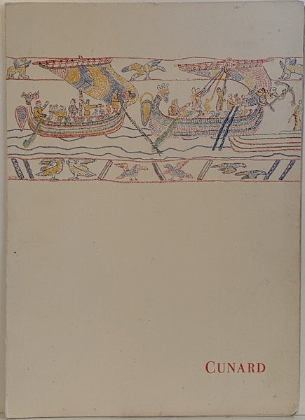 MARITIME MEMORABILIA: Cunard Line - RMS Queen Mary - Luncheon Menu 1952 Carousel 1