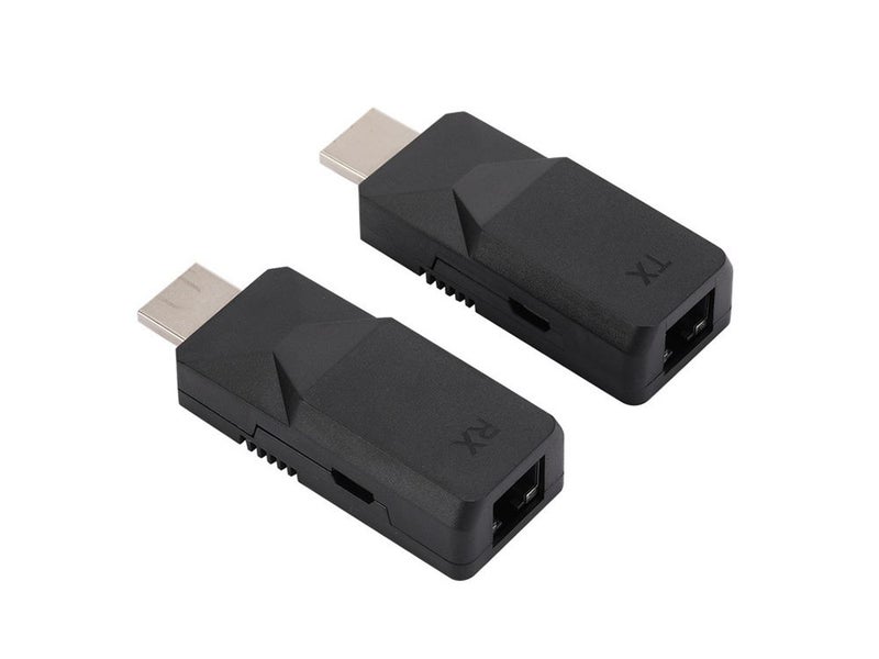 HDMI Extender over RJ45 CAT5 CAT6 LAN Ethernet Network Converter - Brand New Carousel 2