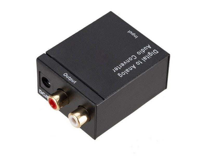 Digital to Analog Audio Converter Optical Coax Coaxial Toslink to RCA Adapter Carousel 6