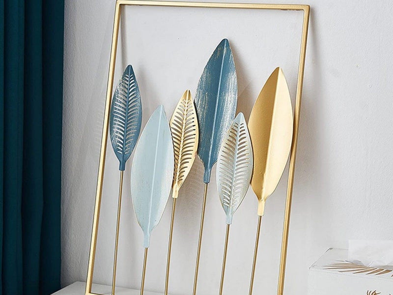 Metal Wall Decor Leaf Wall Hanging Decoration Wall Art Home Decor Style 1 Carousel 2