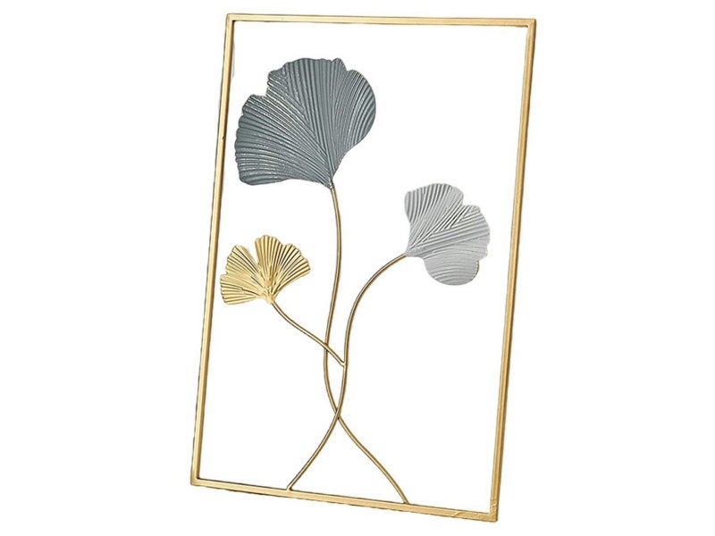 Metal Wall Decor Leaf Wall Hanging Decoration Wall Art Home Decor Style 2 Carousel 1