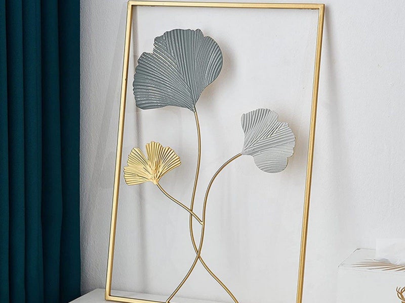 Metal Wall Decor Leaf Wall Hanging Decoration Wall Art Home Decor Style 2 Carousel 2