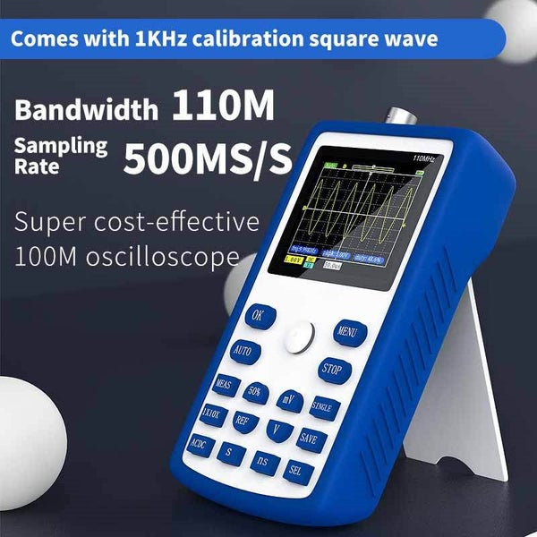 Oscilloscope-Digital Oscilloscope 500MS/s Sampling Rate 110MHz Waveform Storage Carousel 1