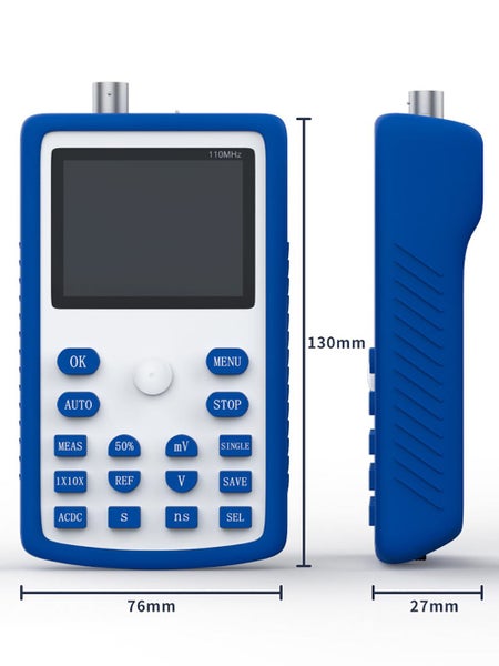 Oscilloscope-Digital Oscilloscope 500MS/s Sampling Rate 110MHz Waveform Storage Carousel 19