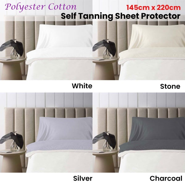 Accessorize Self Tanning Polyester Cotton Sheet Protector 145cm x 220cm Carousel 2