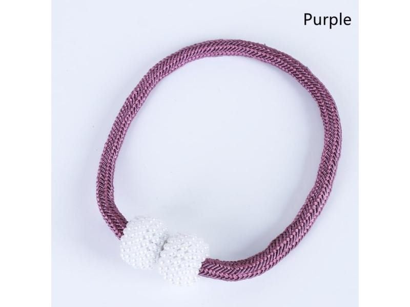 2PCS Pearl Magnetic Curtain Clip Tie Back Curtain Decor Accessories Carousel 1