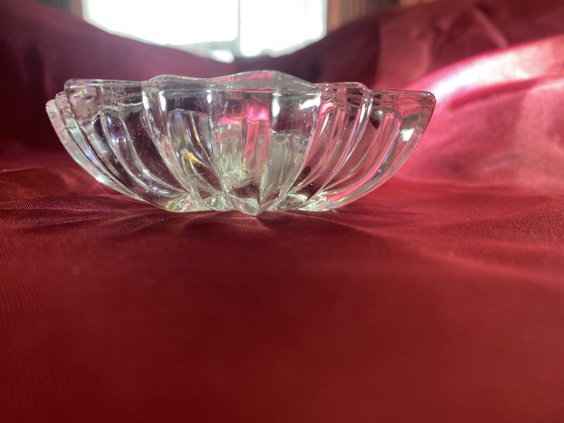 Mid century crystal candle holder Carousel 2