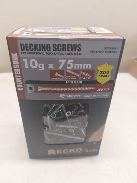 Stainless Steel 304G Decking Screws 75mm 250 pack Carousel 1