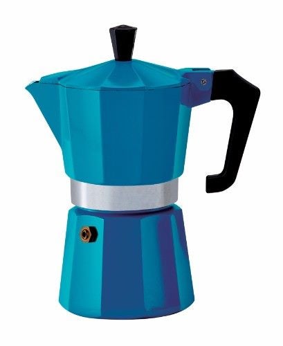 Pezzetti Teal Italexpress Aluminium Coffee Maker 6C Carousel 1