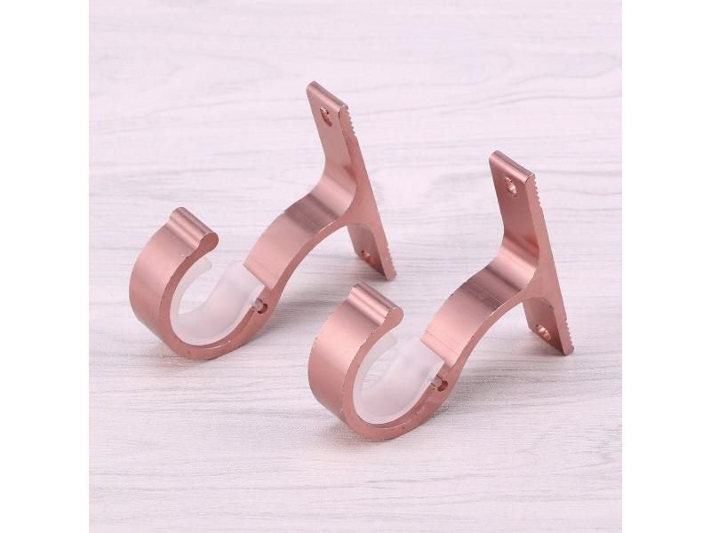 Curtain Rod Bracket Hooks Double Rod Holders For Windows/Walls Carousel 1