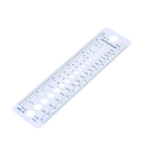Knitting Needle Gauge Ruler Inch Sewing Tools Carousel 10