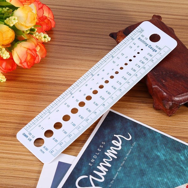 Knitting Needle Gauge Ruler Inch Sewing Tools Carousel 2