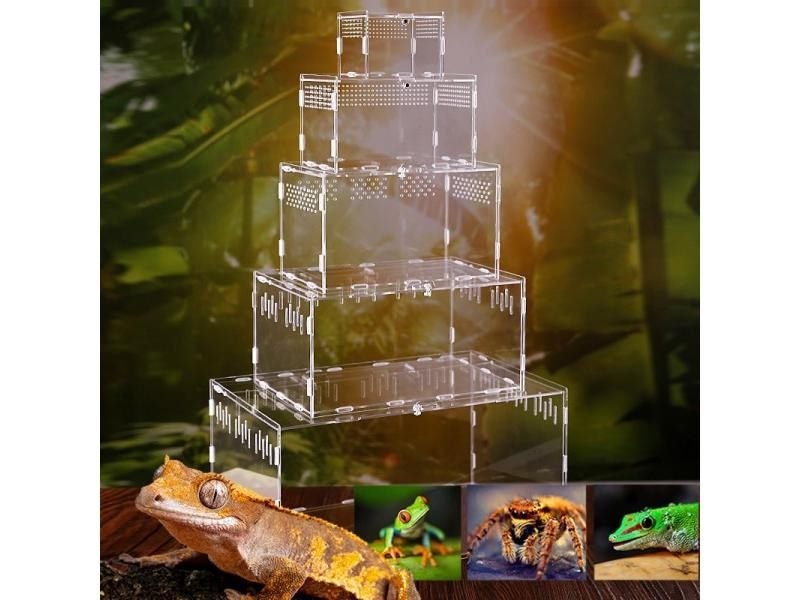 Acrylic Reptile Breeding Box For Spider Lizard Scorpion Insect Carousel 2
