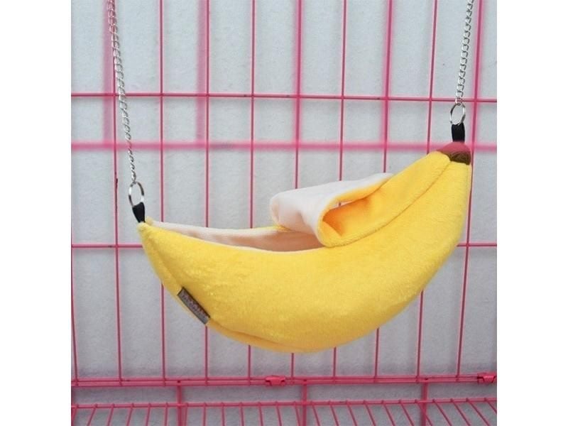 Animals Design Pet Banana Hamster Rat Hammock Cage House Nest Hamster Warm Carousel 1