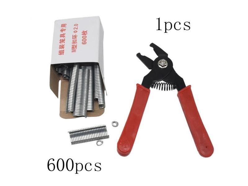 Hog Ring Pliers Hog Rings M Nails For Poultry Cage Installation Carousel 1