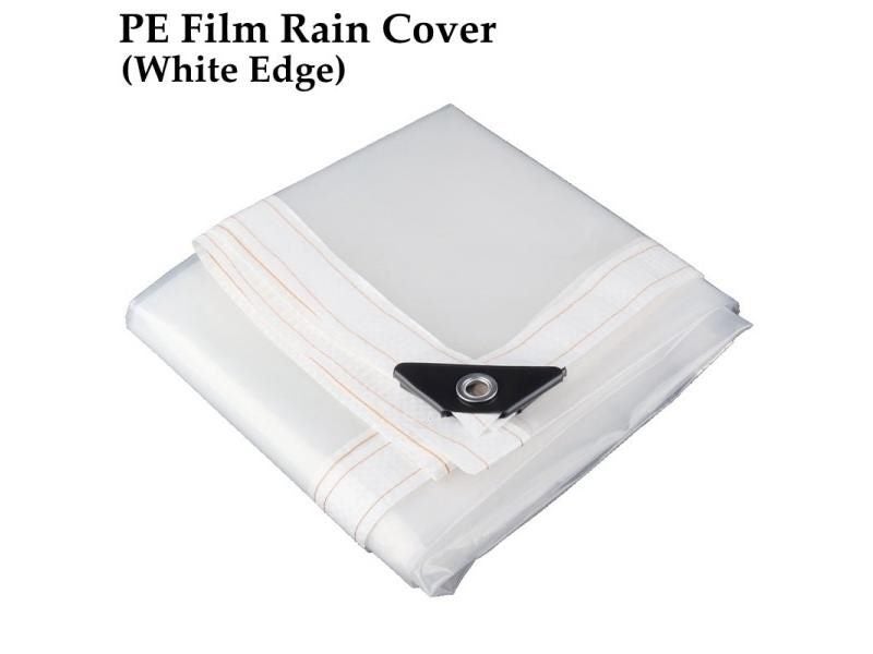 0.1mm PE Film Gazebo Transparent Rainproof Cloth Garden Balcony Greenhouse Carousel 1