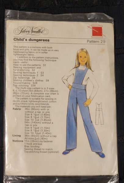 SILVER NEEDLES PATTERN 29 - CHILS'S DUNGAREES Carousel 1