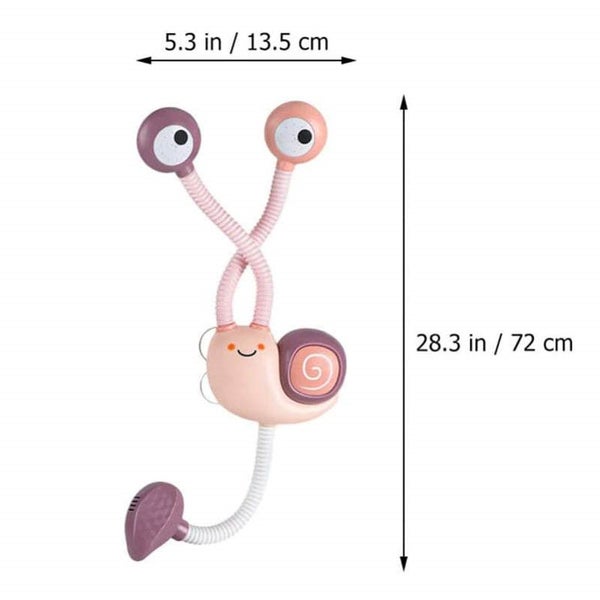 Toddler Bath Toys Electric Shower Snail Double Sprinkler -Battery /Purple Carousel 2