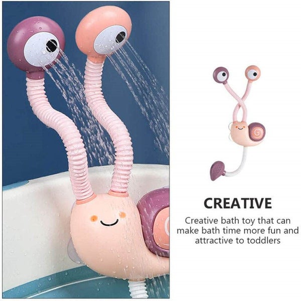 Toddler Bath Toys Electric Shower Snail Double Sprinkler -Battery /Purple Carousel 7