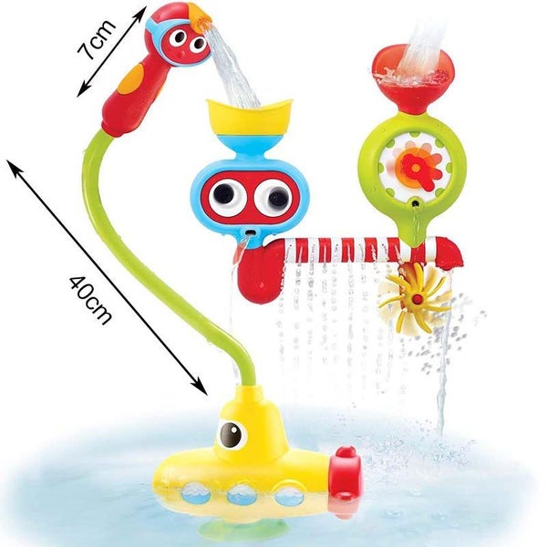 Kids Bath Toy Submarine Spray Station Water Pump with Hand Shower Carousel 2